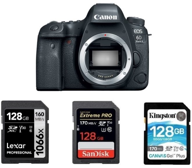Best Memory Cards for Canon EOS 6D Mark II