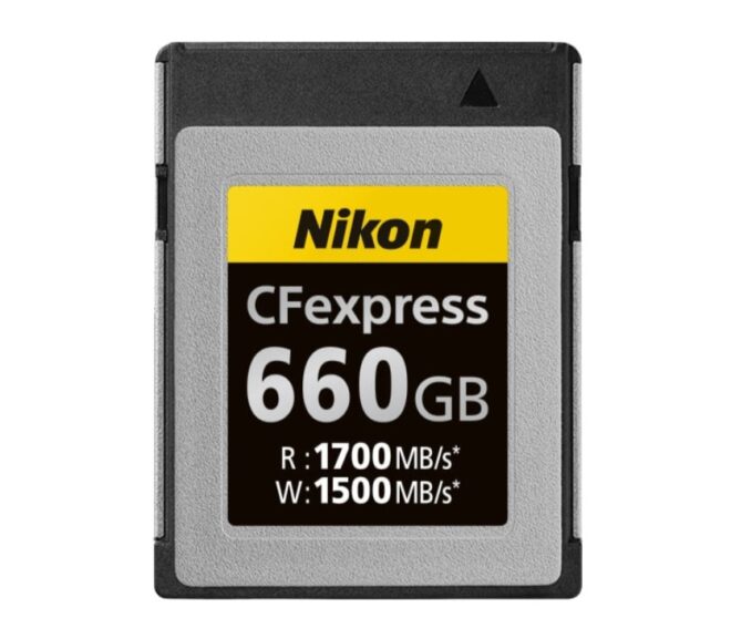 Nikon MC-CF660G High Performance CFexpress Type B Memory Card Announced