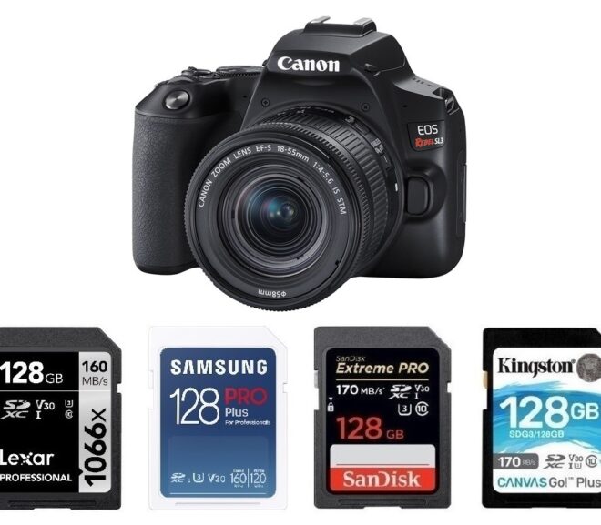 Best Memory Cards for Canon EOS Rebel SL3