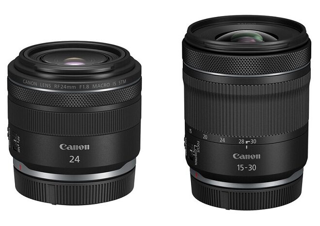 Canon RF 24mm f/1.8 Macro & RF 15-30mm f/4.5-6.3 IS STM Lenses Announced