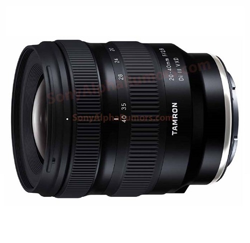Leaked: First Image & Press Release of Tamron 20-40mm f/2.8 Di III VXD Lens